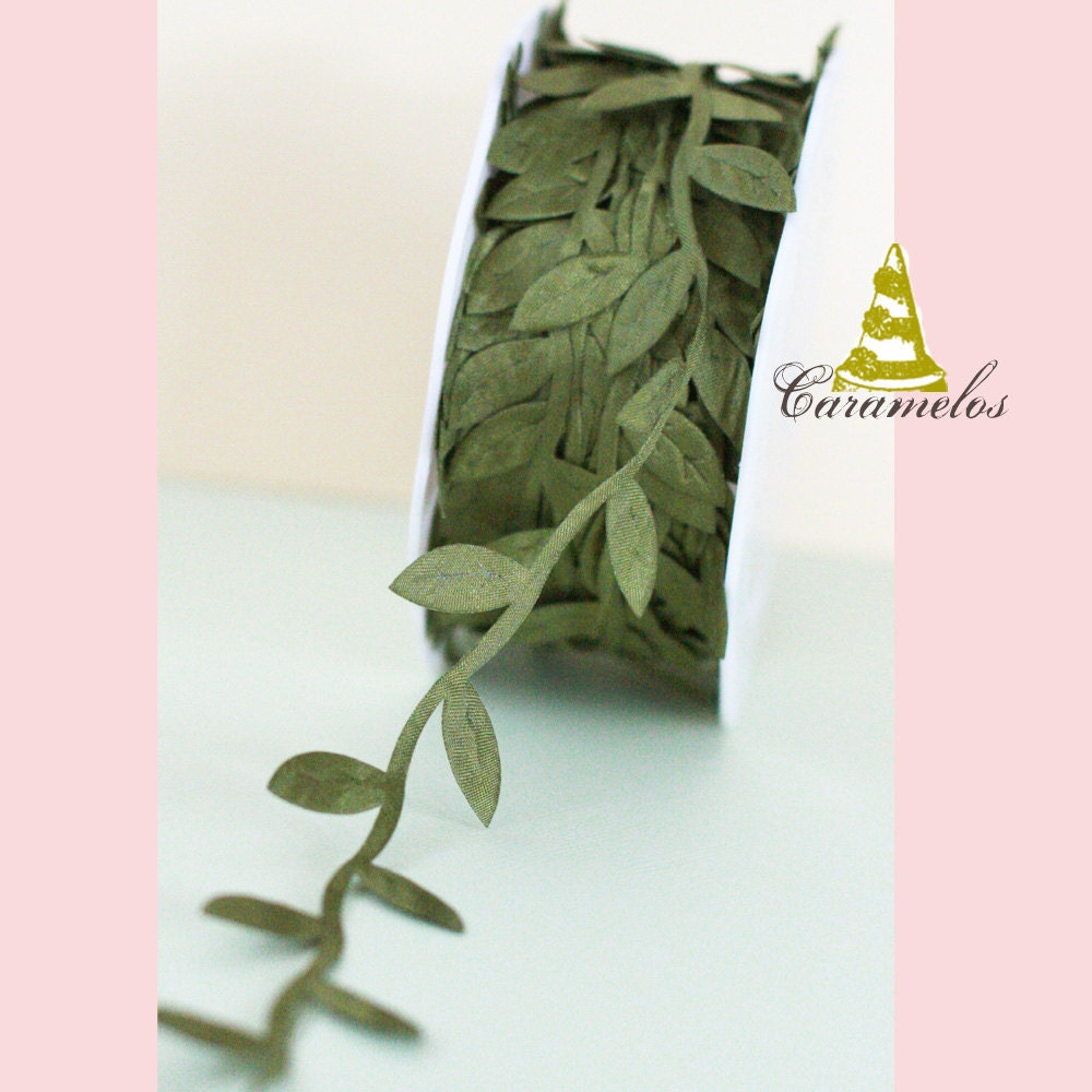 Wholesale 10 Yard roll of Moss Leaf Ribbon/Garland