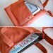 Packet in Olive Green Multitone Leather - Last One - Ready to Ship - ON SALE