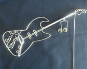 ROCK 'n ROLL WEDDING: Personalized Electric Guitar Wedding Cake Topper