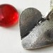 Sterling Silver Double Fingerprint Thumbprint Heart Necklace