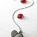 Sterling Silver Double Fingerprint Thumbprint Heart Necklace