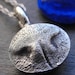 Cat Nose Necklace Jewelry in Sterling Silver Personalized