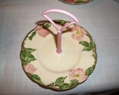 China Desert Rose Serving Tray - Crudites - Party Tray - Hors doeuvres - Centerpiece