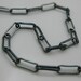 Oxidized Sterling Silver Chain - rectangle link Shape ( 18 inches or 1.5 feet )101002X