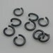 Oxidized Sterling Silver Open Jump Rings - 18 ga - 6mm ( 25pcs )