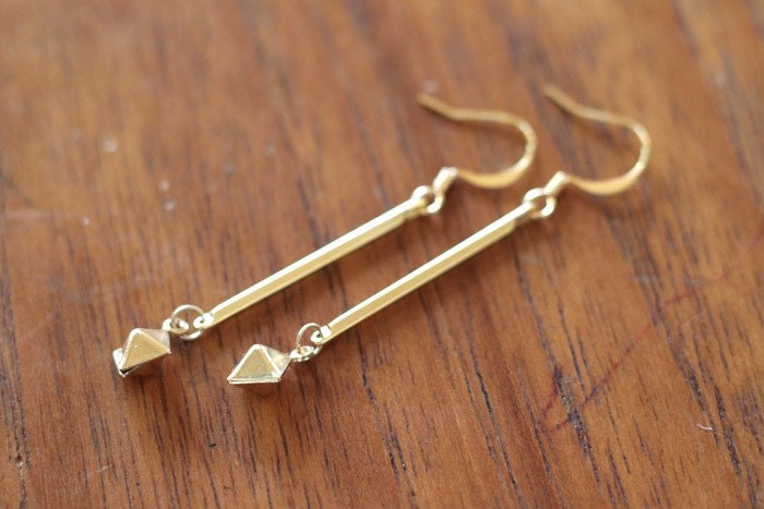 Box Drop Earrings