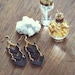 Gold Chevron Dangles