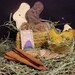 Flat Easter Rabbit Eggs Chick Carrots Basket Egg Shell E-Pattern  ET