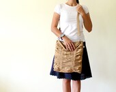 Poetry in Mustard / Pleated Bag / Shoulder Bag / Diaper / Medium / Ruffles Bag / Messenger Bag / Cross Your Body / Choose your Color