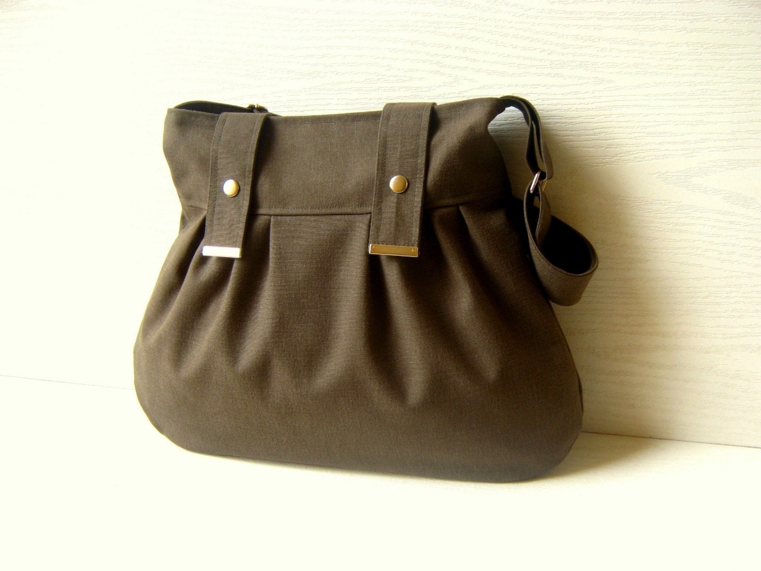 Abanoz --Olive Green-- --everyday purse with adjustable strap--