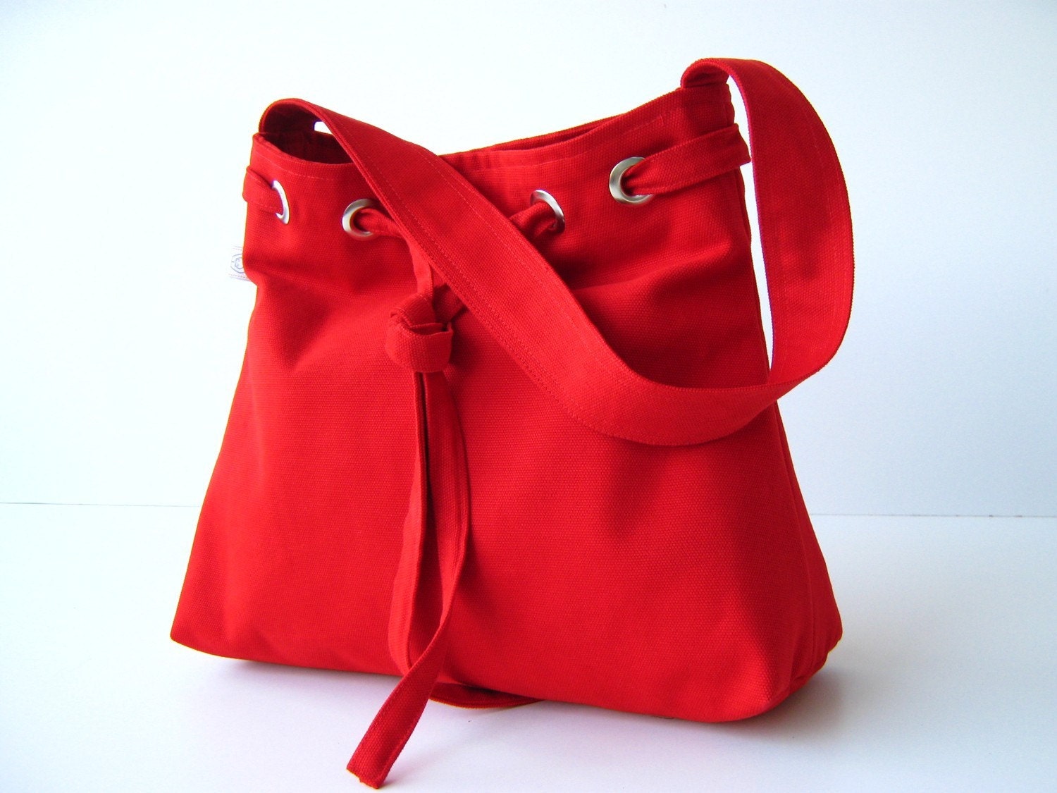 SALE... Lovely Bag in Crimson Red - everyday purse - Valentine Day - for her gift - shoulder bag - Love - Heart - February - girlfriend