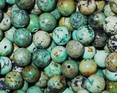 African Natural Untreated Round Turquoise Gem Stone Bead Lot  6 MM (40)