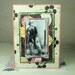 Vintage Rhinestone Cowgirl With Whip and Guns Artistic Card