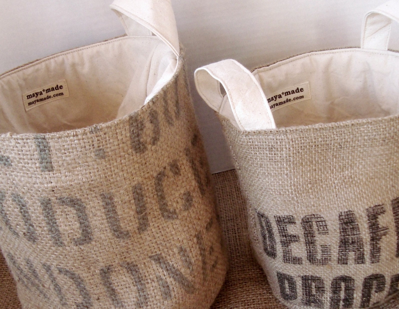 PDF Pattern for Round Burlap Bucket