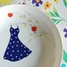 Polkadot dress in the apple tree plate