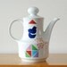 Large birds and triangles teapot