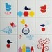 Small screenprinted tile L'amour toujours