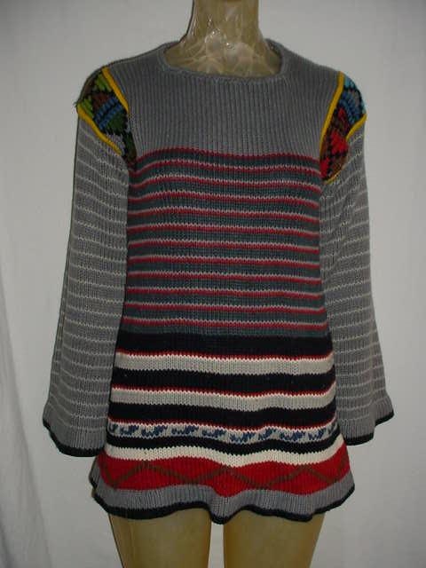 Knit Mod 60s Mini Tunic Sweater Dress Vicki Volts