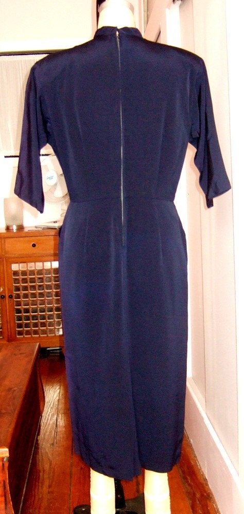 Navy 1940's Dress