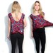 Scarf print cropped flirty tank Small / Medium