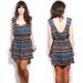 Handmade stripe mini dress Medium