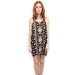 Boho black sun dress mini summer tunic Small / Medium
