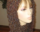 Homespun Hooded Scarf in Nouveau