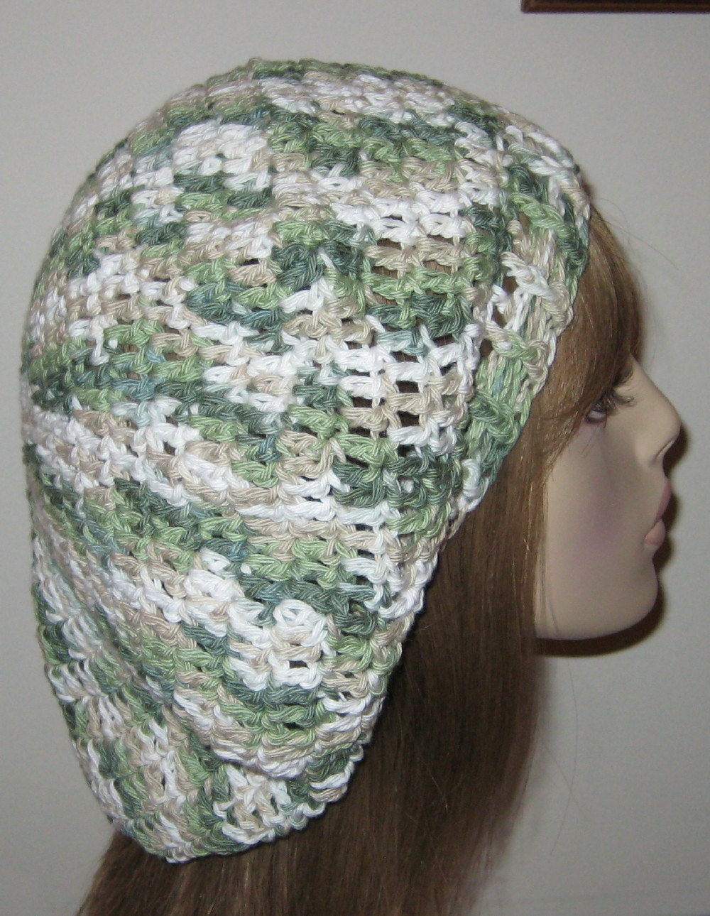 Cotton Slouchy Beret Dread Tam