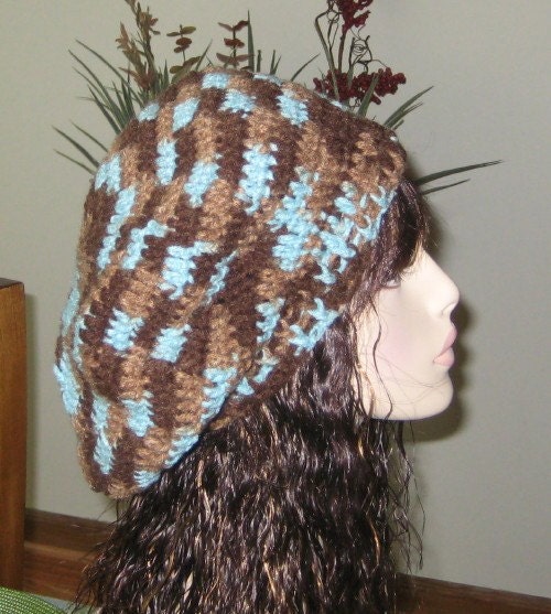Earthy Slouchy Dread Beret Tam