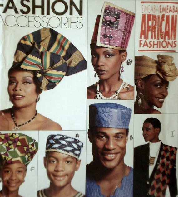 African Inspired Hat and Headdress Pattern by ThePlayfulNeedle