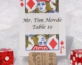 Vegas themed playing card Place Card/Escort Cards- Set of  100