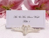 Pearlized Starfish Place Card Holder, set of 100