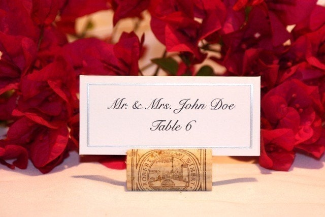 Wine Cork Place Card Holders (NEW CORKS)- Set of 60