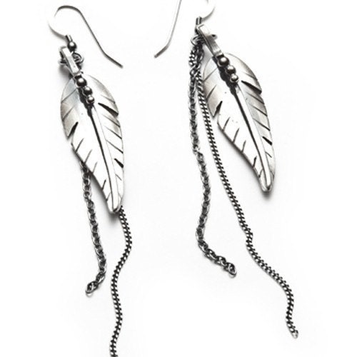 Feather earrings