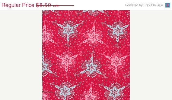 ON SALE LOULOUTHI by Anna Maria Horner, Triflora in lipstick 1 yard