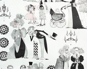 A Ghastlie Family Reunion in natural by Alexander Henry, 1 yard