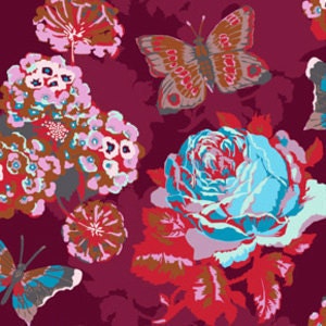 Loulouthi by Anna Maria Horner, Clippings in sherry VOILE, 1 yard