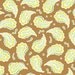Freshcut by Heather Bailey, Dotted Paisley in brown, 1 yard
