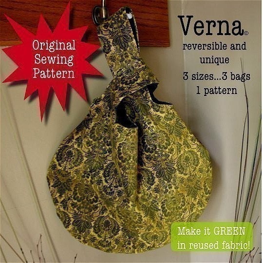 Verna Reversible Bag - Sewing Pattern by J L Stephens Couture