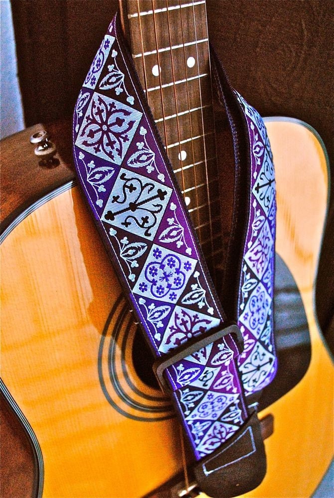 Adjustable Acoustic Guitar Strap - The Color Purple - Limited