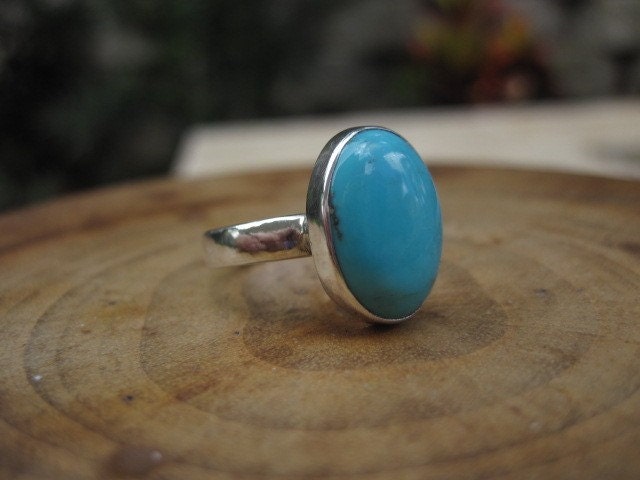 Nacozari Turquoise Sterling Silver Stacking Ring