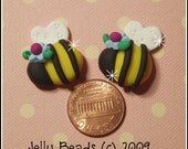 Bumble Bees Polymer Clay Beads