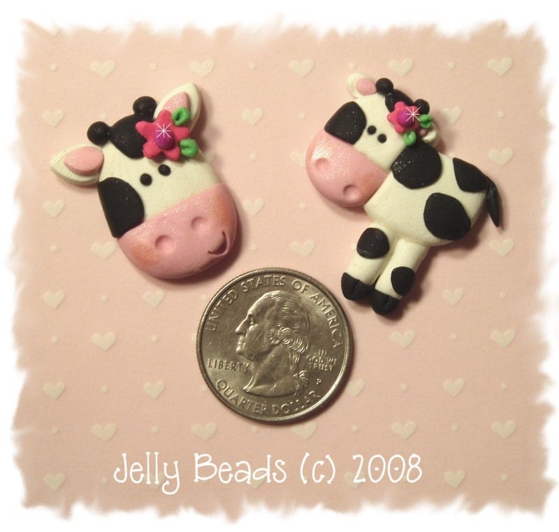 Little Polymer Clay Cow