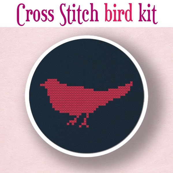 Bird Silhouette Cross Stitch KIT