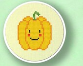 Yellow Bellpepper. Cross Stitch PDF Pattern