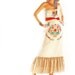 Maria Folk Nature Lover embroidered Maxi ruffled party dress birds and flowers