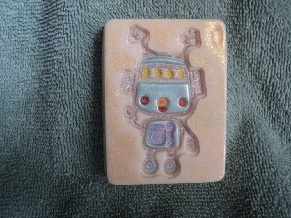 Kid's Soap - Happy Robot Soap - Watermelon Scent