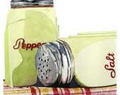 Salt & Pepper Watercolor 8x8 Print