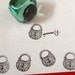 Padlock Lock Rubber Stamp  - Handmade by BlossomStamps