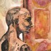 Art Print - Modern Watercolor Painting - Museum Mannequin Signed Print -  Colorful Reproduction